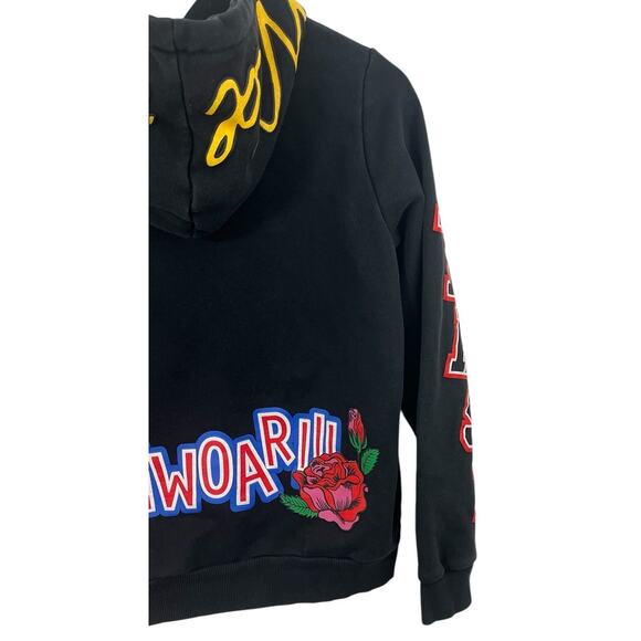 First Row Sweatshirt Hoodie Black Small Multicolor y2k Whimsygoth Streetwear - Picture 6 of 10